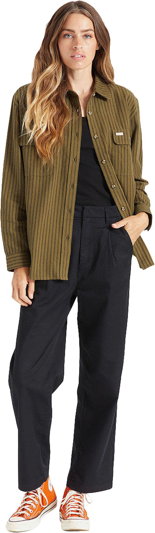 BRX-1301~~Front Military Olive Stripe high end fashion retouching companies